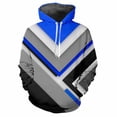 thumbnail image 2 of Sudadera con capucha con estampado 3D de rayas y empalme para hombre, sudadera con patrón de bloques de color, sudadera de manga larga para ocio callejero, sudadera holgada, 2 of 5