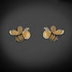 thumbnail image 2 of GIALLO | Aretes de oro 14K broquel Abejas oro blanco y amarillo GIALLO Para bebés, niñas y mujeres, 2 of 5