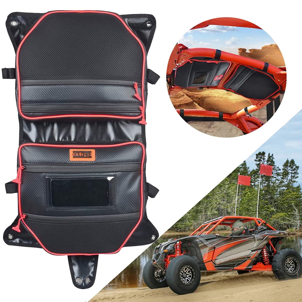 UTV Accessories Water Resistant Overhead Storage Bag Overhead Roof Storage Bag Fits For Can Am X3 Maverick 2017 2018 2019 2020