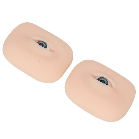 Modelo de Ojos de Silicona Suave, Práctica de Maquillaje de Ojos, Sombra de Ojos, Delineador de Pestañas, Elástico Real, Portátil para delineador de Cejas Semipermanente