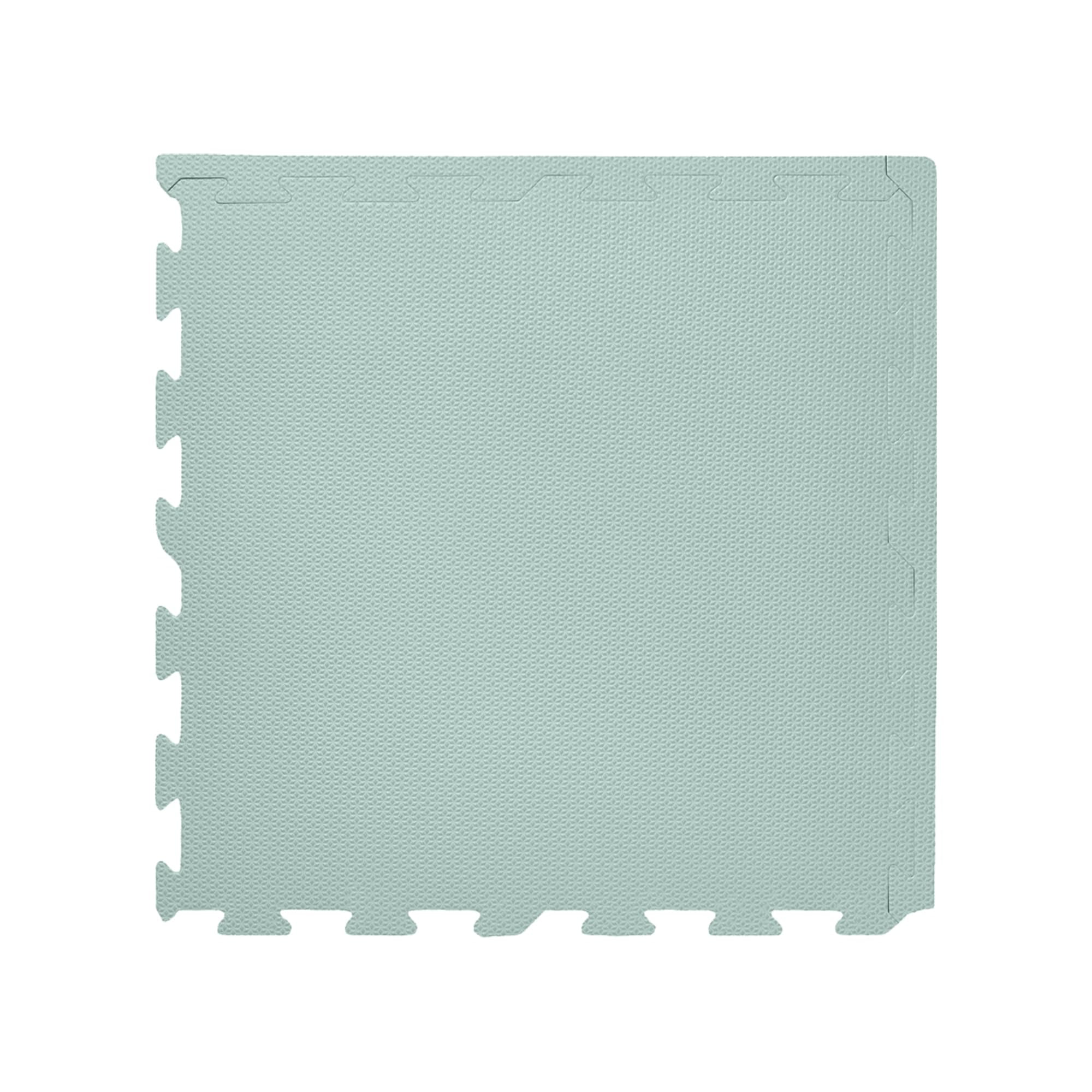3 Sprouts Foam Puzzle Play Mat with Interlocking EVA Tiles for Toddlers, Babies and Kids in Seafoam Green