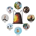 thumbnail image 6 of Honeii Tennis Ball On Fire And Water Print Drawstring Backpack,Drawstring Bags String Backpack Gym Cinch Sack Backpack Sport Bag Draw-Small, 6 of 6