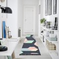 thumbnail image 4 of Yayeee Runner Rug for Bedroom 2'x6' Machine Washable Hallway Non Slip Mat, Black Cubes, 4 of 8