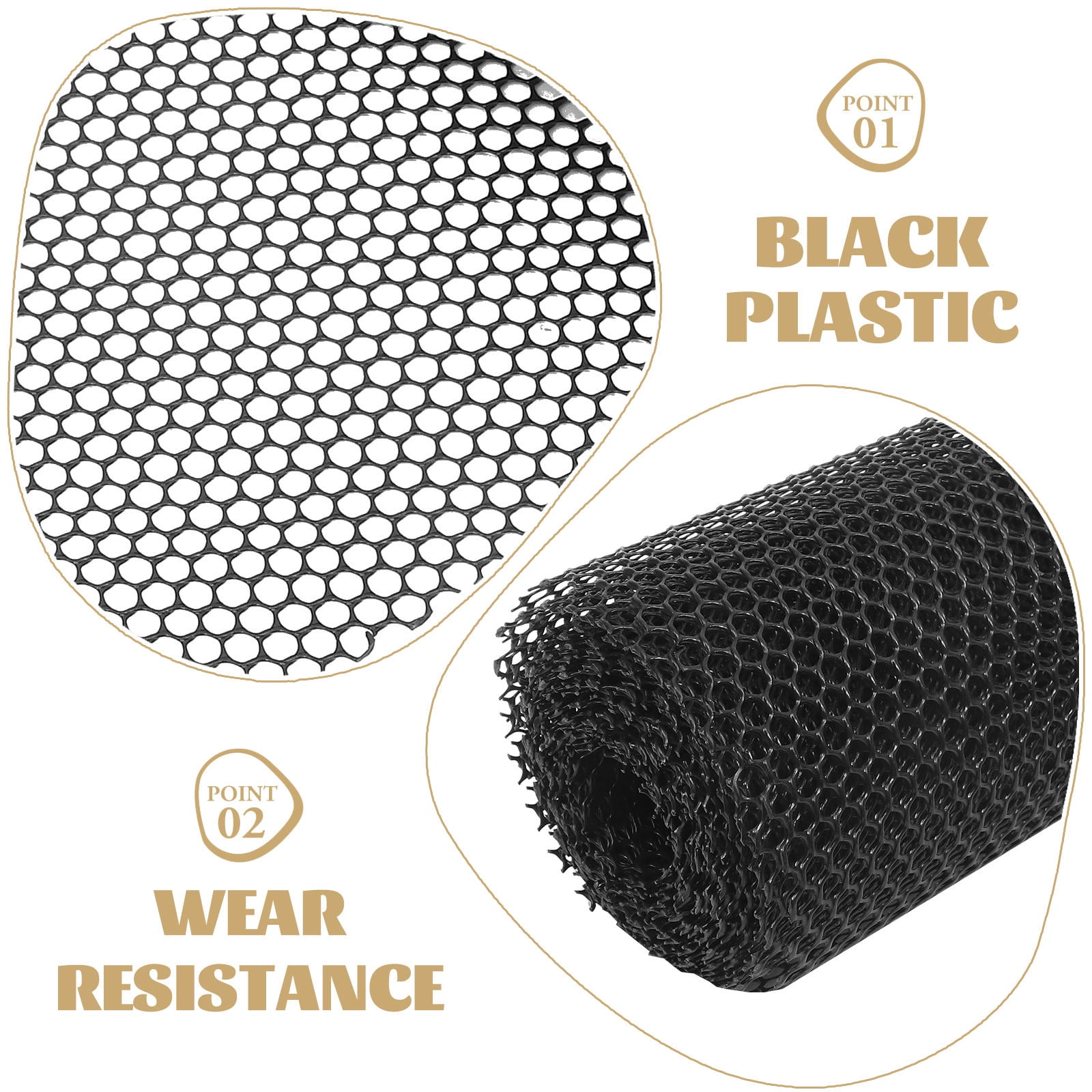 WASHWEPE Garden Protection Net Black 1Set 235.80X15.72X0.08in