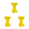 thumbnail image 2 of Maytalsory Housse de Table Haute Extensible Écologique Entretien Facile et Résistante aux Taches Jaune Ensemble de 3, 2 of 6