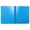 Blue, variant on Yellow Single Side 3 Hole Folding Two Pocket Poly Folder, Portable File Organizer for Daily Home & Office Filing