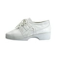 thumbnail image 3 of 24 HOUR COMFORT Carmel Women's Wide Width Leather Lace-Up Shoes WHITE 10, 3 of 6