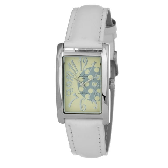 WATCH JUSTINA STAINLESS STEEL BEIGE WHITE WOMEN 21994A