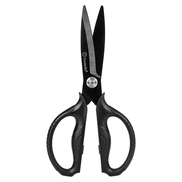 Sunnecko Kitchen Scissors All Purpose Heavy Duty Scissors Titanium Coated, Kitchen Shears for Food, Micro Serrated with Detachabl