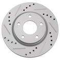 thumbnail image 5 of TRQ Front Performance Brake Rotors Set Premium G-Coated Cross Drilled & Slotted Fits Select 2013-2019 Nissan Sentra, 5 of 6