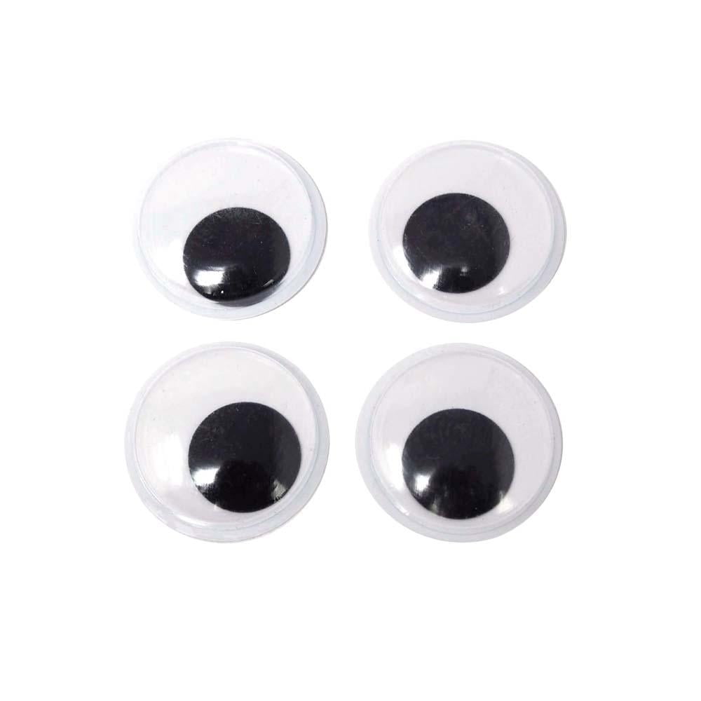 Medium Googly Eyes Self Adhesive Sticker, Black, 17/8Inch, 4Count