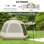 SUNOYAR 4-6 Person Tent for Camping, Camping Tent with Carry Bag, Instant Tent for Outdoor/Hiking/Traveling