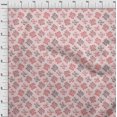 thumbnail image 4 of oneOone Velvet Light Pink Fabric Text Craft Projects Decor Fabric Printed By The Yard 58 Inch Wide, 4 of 5