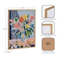 thumbnail image 6 of Kate and Laurel Cheerful Maximalist Flower Vase Framed Wall Art by The Creative Bunch Studio, 16x20 Gold, Colorful Flower Vase Art for Wall, 6 of 7