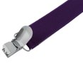 thumbnail image 2 of INSPIRE CHIC Metal Clamp Y Shaped Adjustable Suspender Clip Braces Purple One Size, 2 of 5