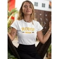 thumbnail image 2 of Rome, Italy Shaped T-Shirt Women -Smartprints Designs, Female Small, 2 of 4