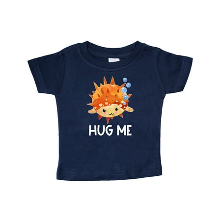 

Inktastic Hug Me Cute Pufferfish with Bubbles Gift Baby Boy or Baby Girl T-Shirt