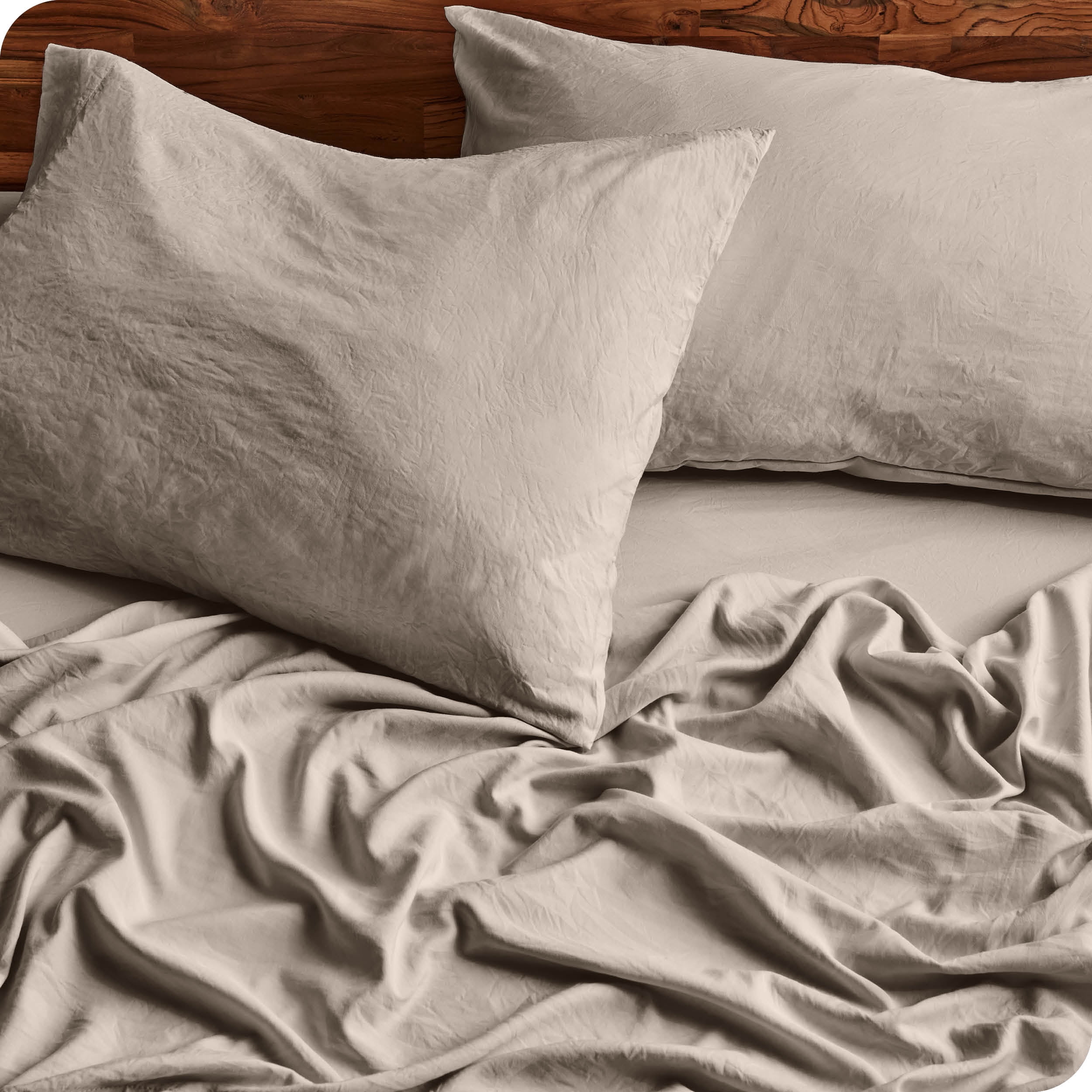 Bare Home Pebble Beach Sandwashed Microfiber Sheet Set, Wrinkle Resistant, Deep Pocket, Twin