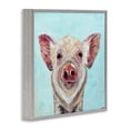thumbnail image 3 of Stupell Industries Babe Screen Piglet Gray Framed Giclee Art, design by Jennifer Seeley, 24 x 24, 3 of 8