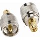 thumbnail image 1 of Adaptador de conector SMA macho a UHF PL-259 macho (paquete de 2) para radioaficionado CB, 1 of 4