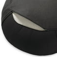 thumbnail image 3 of Node Fitness Zafu Meditation Cushion, 15" Round Buckwheat Yoga Pillow with Organic Cotton Cover - Black, 3 of 7