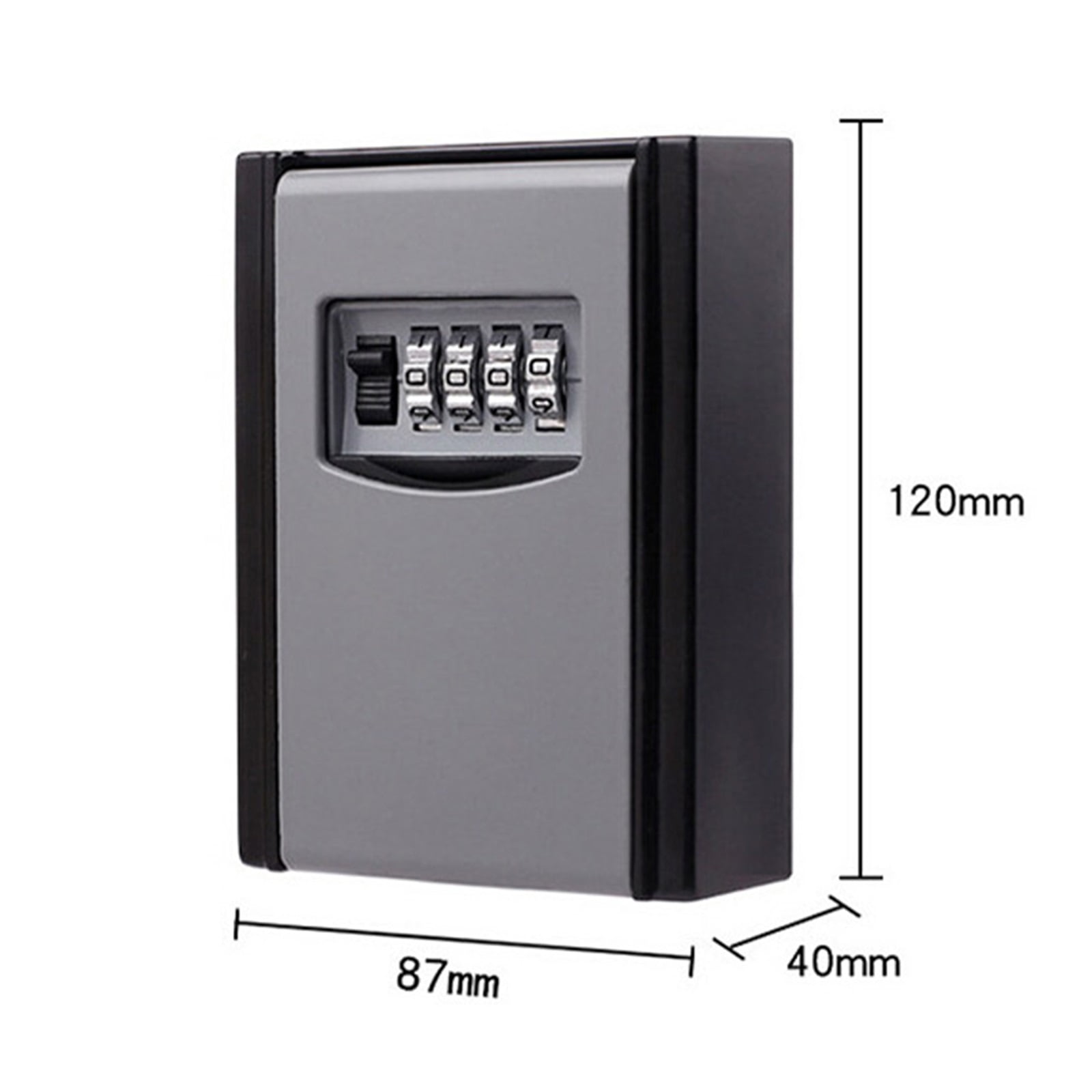 Password Key Safe Box , Outdoor Key Lock Box 4 Digit Combination Key Code Large Storage Wall Mounted Safety Password Boxs ,Security and Anti-Theft