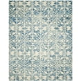 thumbnail image 2 of SAFAVIEH Chatham Ambrose Geometric Wool Area Rug, Dark Blue/Ivory, 8' x 10', 2 of 7