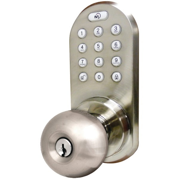 Morning Industry Inc. QKK-01SN 3-in-1 Remote Control & Touchpad Doorknob (Satin Nickel)