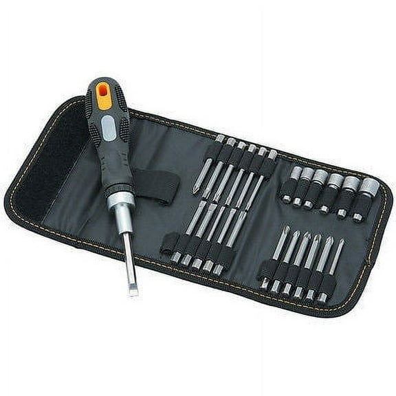 26 Piece Ratchet Screwdriver Set with Carrying Case