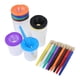 thumbnail image 3 of Juego de 10 vasos de pintura a prueba de derrames para niños con pinceles para niños pequeños y suministros de arte preescolar, 3 of 15