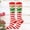 D, variant on Harpily Women's Knee High Socks Cotton Pad Sports Leisure With Stripes Patten Warm Christmas Halloween Socks for or Daily Use