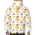 thumbnail image 7 of Daiia Bees and Flowers for Men's Fashion Hoodies & Sweatshirts with Kangaroo Pocket Hooded Sweatshirt Breathable & Moisture Wicking-4X-Large, 7 of 7