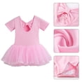 thumbnail image 6 of Ballet Dress Gymnastics Leotards for Girls Kids Short Sleeve Ballet Dancewear, 6 of 16