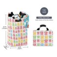 thumbnail image 2 of Yayeee Freestanding Laundry Hamper with Handle Collapsible Large Storage Basket for Clothes, Gummy Bear Pattern, 2 of 7