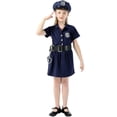 thumbnail image 2 of Disfraz de policía para niños tallas S a XL Disfraz de Halloween Disfraz de policía para niños y niñas Disfraz de policía para niños, 2 of 6