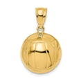 thumbnail image 1 of FB Jewels 14K Yellow Gold 3D Volleyball High Polish Pendant, 1 of 4