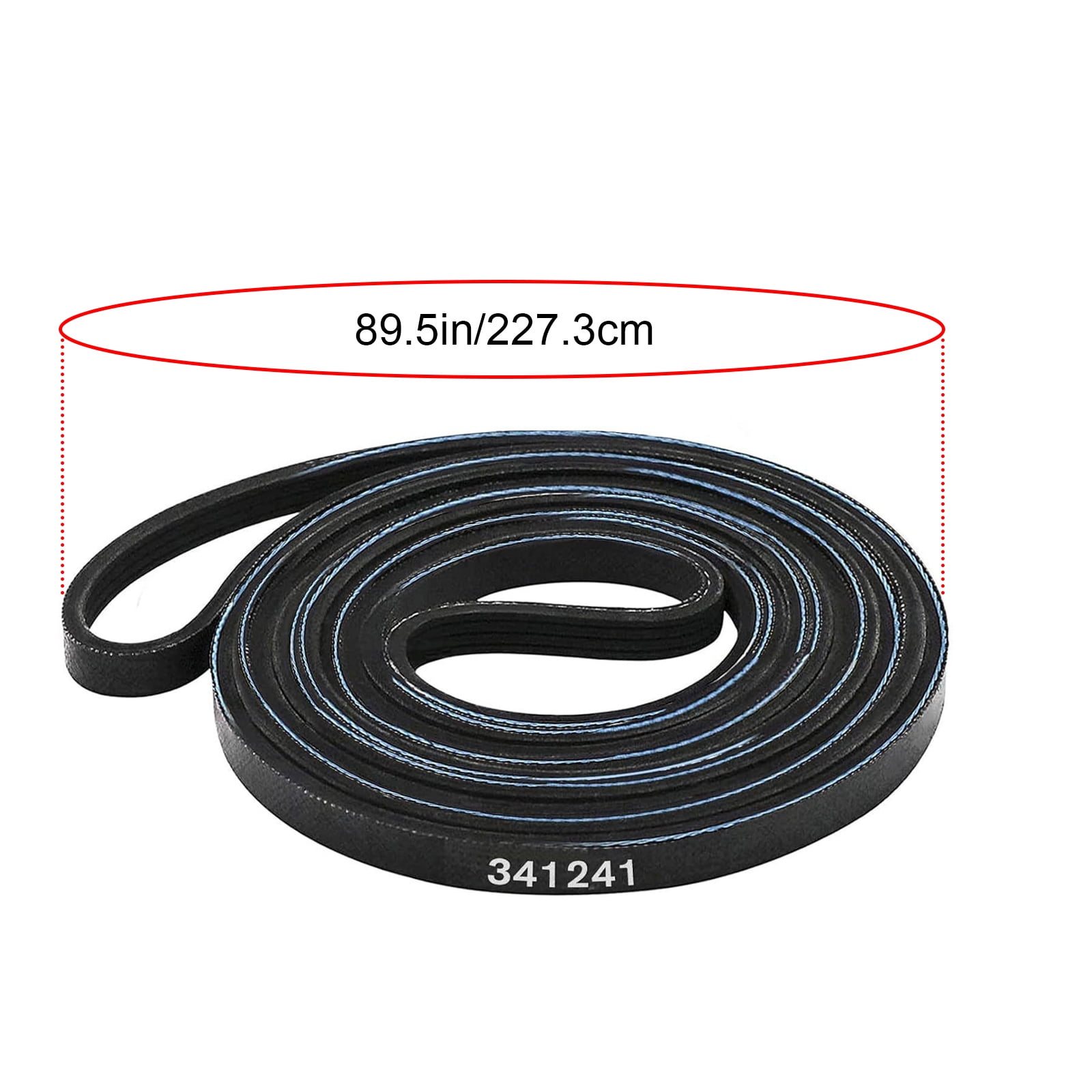 4PCS Reinforced Dryer Replacement Belt Stops Drum Slippage Noise Anti Tear Construction Restores Rotation Rubber Texture