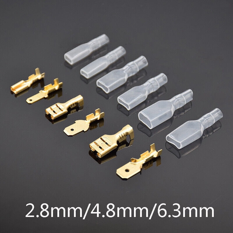 900PCS Spade Electrical Wire Connectors Male Female Crimp Terminal 2.8/4.8/6.3mm