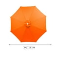 thumbnail image 2 of Honeeladyy 118inch 6 Ribs Patio Umbrella Replacement Canopy, Canopy Replacement UV Protection Waterproof Outdoor Table Market Umbrella Top Outdoor Umbrella Canopy for Restaurant Courtyard Yard Pool, 2 of 5