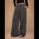 thumbnail image 4 of Pantalones Deportivos de Pierna para Mujer, Holgados, con Cordón, de Cintura Alta y Bolsillos Gris Carbón XL, 4 of 10