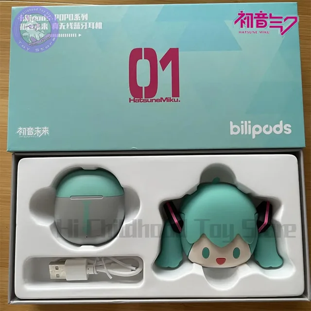 Auriculares inalámbricos Bluetooth Arco Iris Latino Hatsune Girls Anime semi-intrauditivos