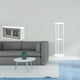 thumbnail image 2 of Reloj de escritorio silencioso con y automático, mesa auxiliar redonda de acrílico de niveles, ideal para dormitorio, sala d, 2 of 8