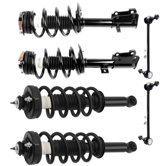 SCITOO Front Rear Struts w/Coil Spring For 2011-2019 For Dodge Journey 3.6L Sway Bar End Links,4PCS 172509 172896 K750382