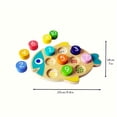 thumbnail image 4 of Children's Montessori Educational Game Color And Number Matching Counting Toy, Wooden Math Learning Board, 4 of 5