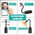 thumbnail image 3 of Cámara De Seguridad WiFi, Cámara Para Niñera 1080P, Cuello De Cisne Flexible, Lente De 360 ​​​​grados, Reproducción Remota Para La Familia, 3 of 7
