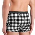 thumbnail image 4 of Kdxio Men's Boxer Briefs with Anchor Black Tartan Plaid Print - Comfortable and Breathable Underwear for Everyday Wear, 4 of 7
