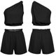 thumbnail image 3 of Ropa de playa para mujer Trajes de verano de dos piezas que combinan con todo para el verano (Negro L) FLhrweasw Para estrenar, 3 of 8
