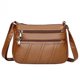thumbnail image 2 of Bolso Hombro PU para Mujer Bolso Cruzado Sólido Con Múltiples Bolsillos para Madre (marrón), 2 of 9