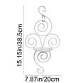 thumbnail image 3 of DefiDgd WWrought Iron Wall Mounted Candle Sconce Holder,Vintage Hollow-out Style Candle Stick Holder for Farmhouse Bedroom Living Room Dining Home Weddings Decoration(White), 3 of 6