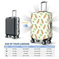 thumbnail image 4 of Kdxio Vegan Fruit Carrot Pattern Luggage Cover for Travel,Elastic and Durable,Fits 18-32 Inch,Anti-Scratch Suitcase Protector-No luggage included, 4 of 5